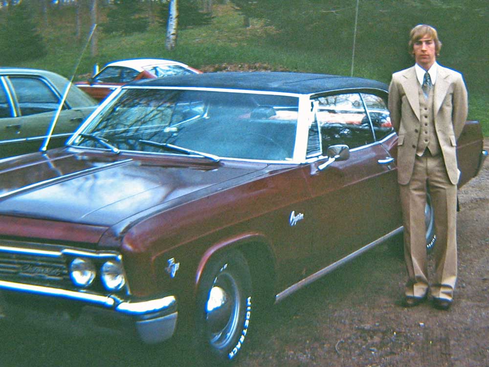 1978 - Me next to 1966 Chevy Caprice (first car)