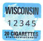 Wisconsin cigarette tax stamp