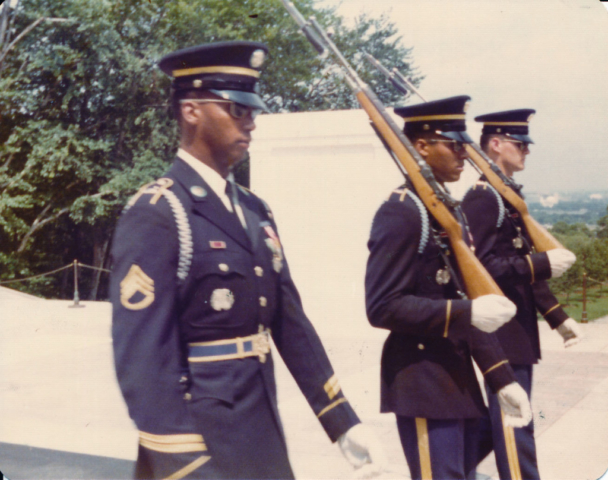 1976 Bicentennial Heritage Tour - Tomb of Unknown Soldier. Changing of the guard.