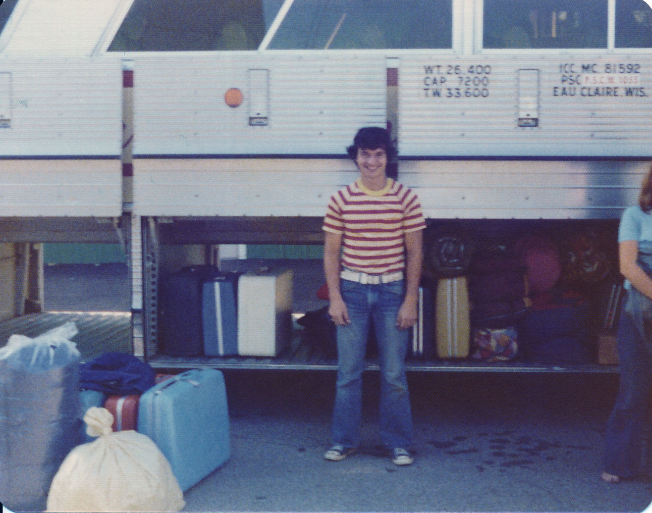 1976 Bicentennial Heritage Tour - Bus stopping in Ashland, Ohio to meet up with 4-H families to stay overnight with them. This is Kent Mcgovern. I and a couple other kids stayed overnight with him.