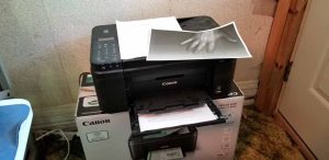 Test of wireless printer setup