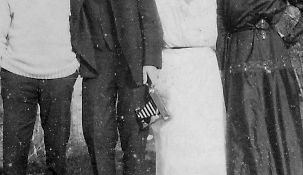 I want to point out the camera that my grandfather, Holger Koch, is holding. If I look up from where I am sitting, I can see it on a shelf in my office - almost 100 years after the photo was taken.