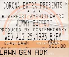 1993 - Jimmy Buffet Ticket