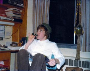 1981 - Goofing off in my dorm room during one of the last days attending University of Wisconsin - River Falls.