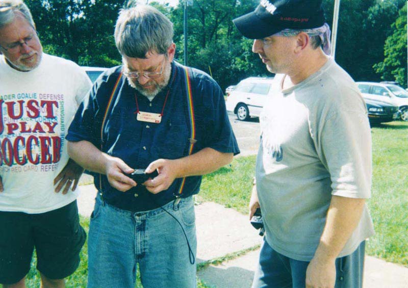 2003 - Field trip after giving a talk on geocaching at the West Denmark Family Camp.